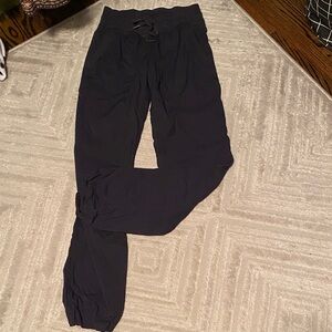 Lululemon Navy Dance Studio Drawstring Pants, size 2